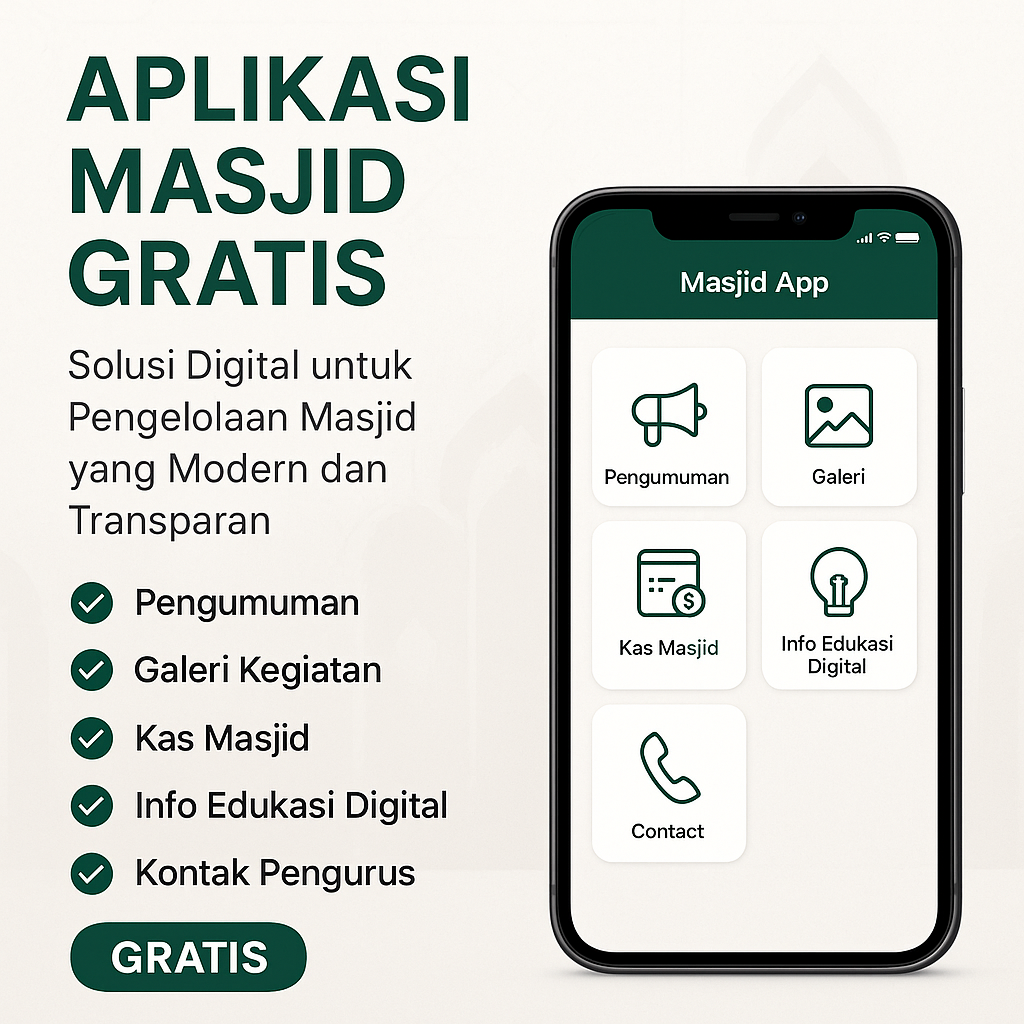 aplikasi masjid gratis